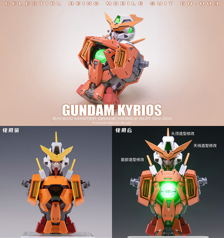 Fortune Meow’s 1/100 Gundam Kyrios Conversion Kit plus weapons