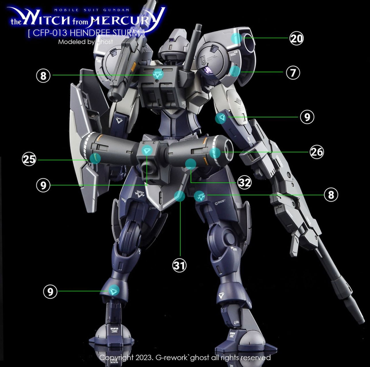 G-Rework [HG] [WFM] HEINDREE STURM Water Decals