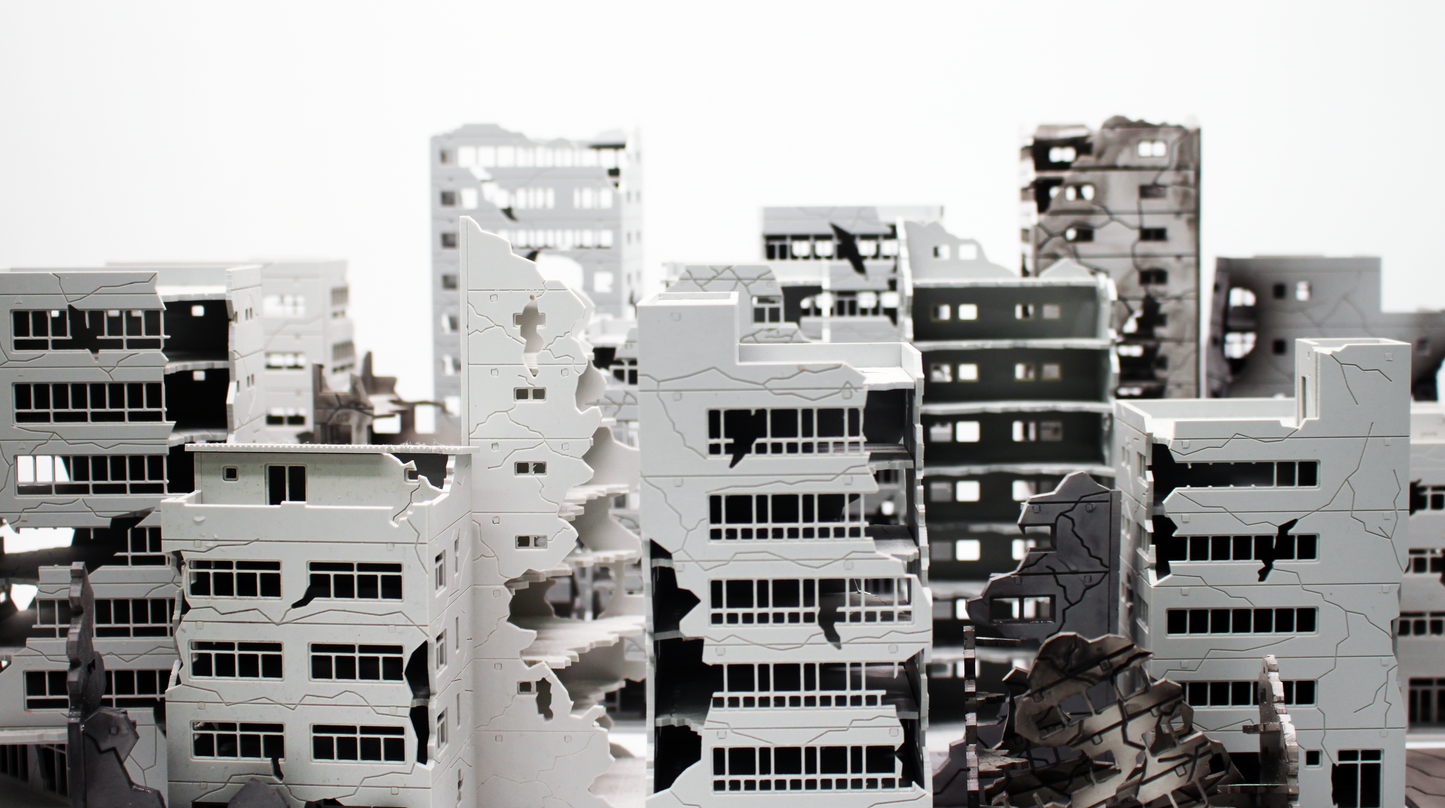 DESTROYED BUILDING LS GRADE (1/100SCALE)