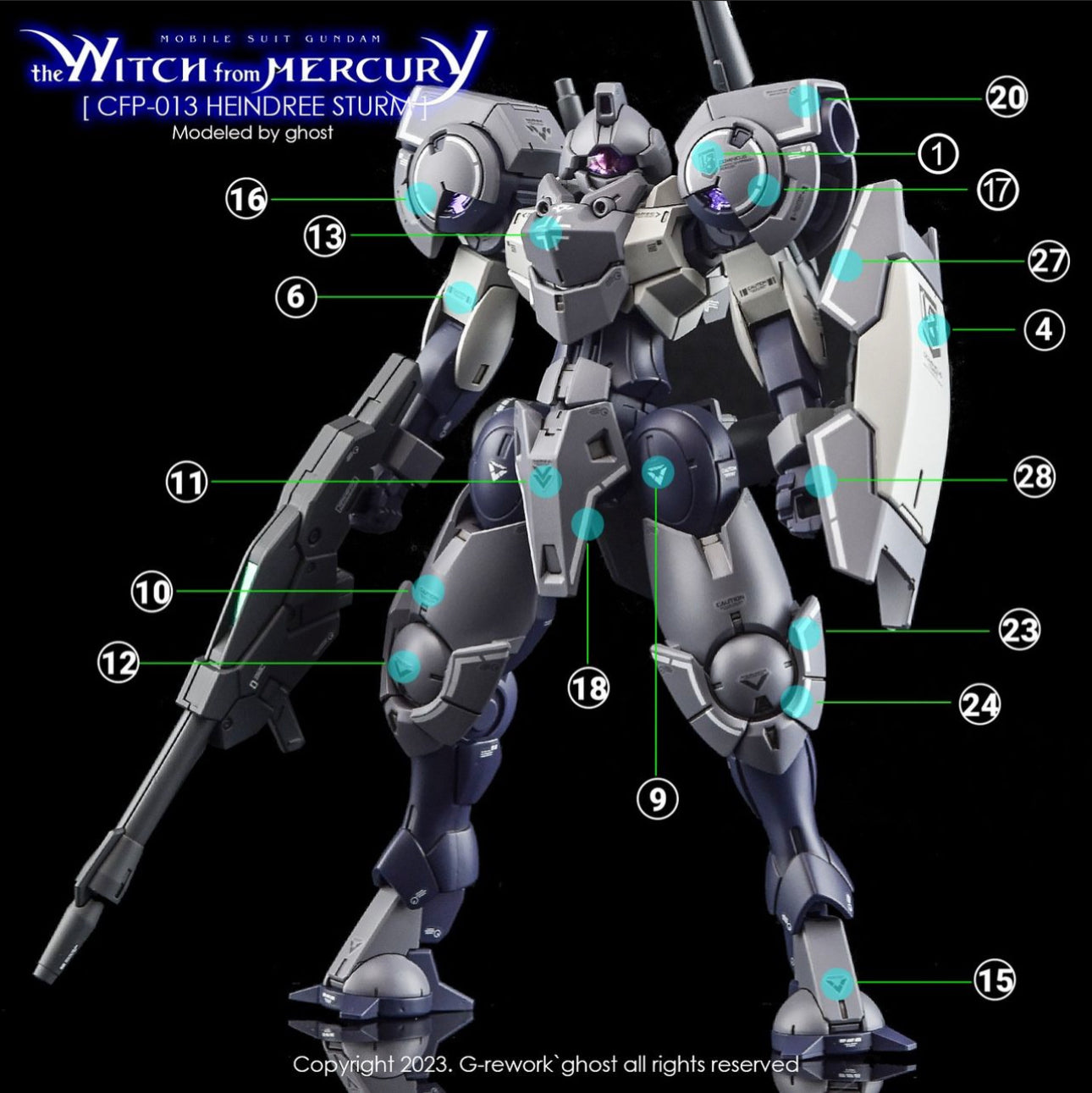 G-Rework [HG] [WFM] HEINDREE STURM Water Decals