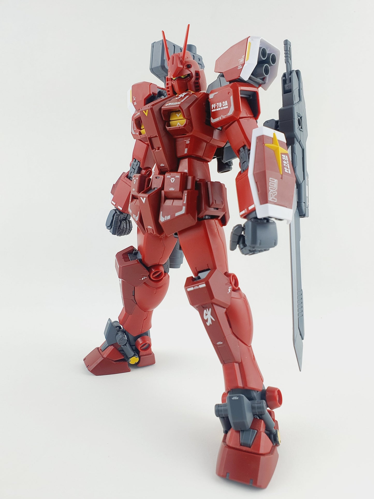 MG AMAZING RED WARRIOR WATER DECAL