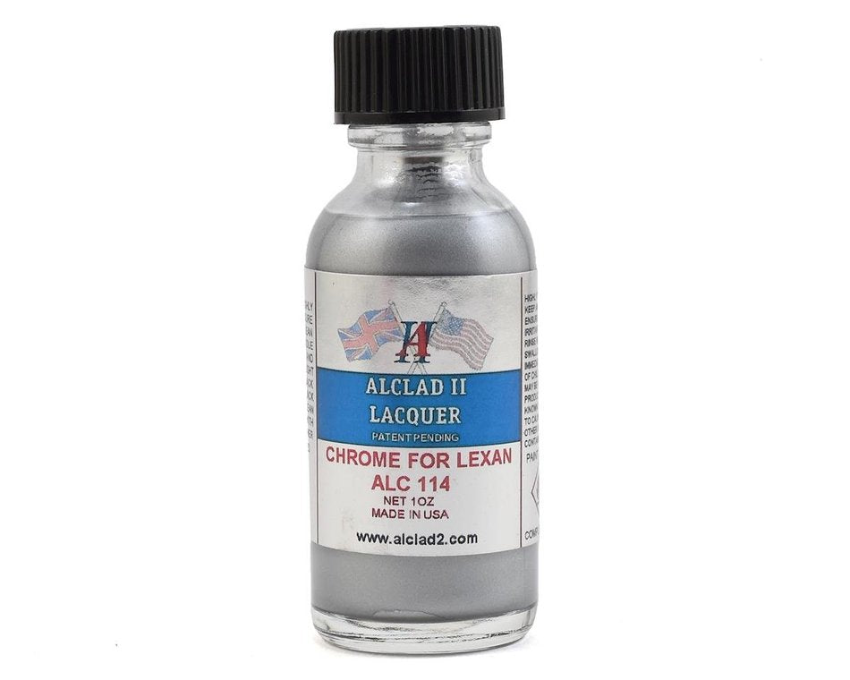 Alclad II 1oz. Bottle Chrome Lacquer for Lexan