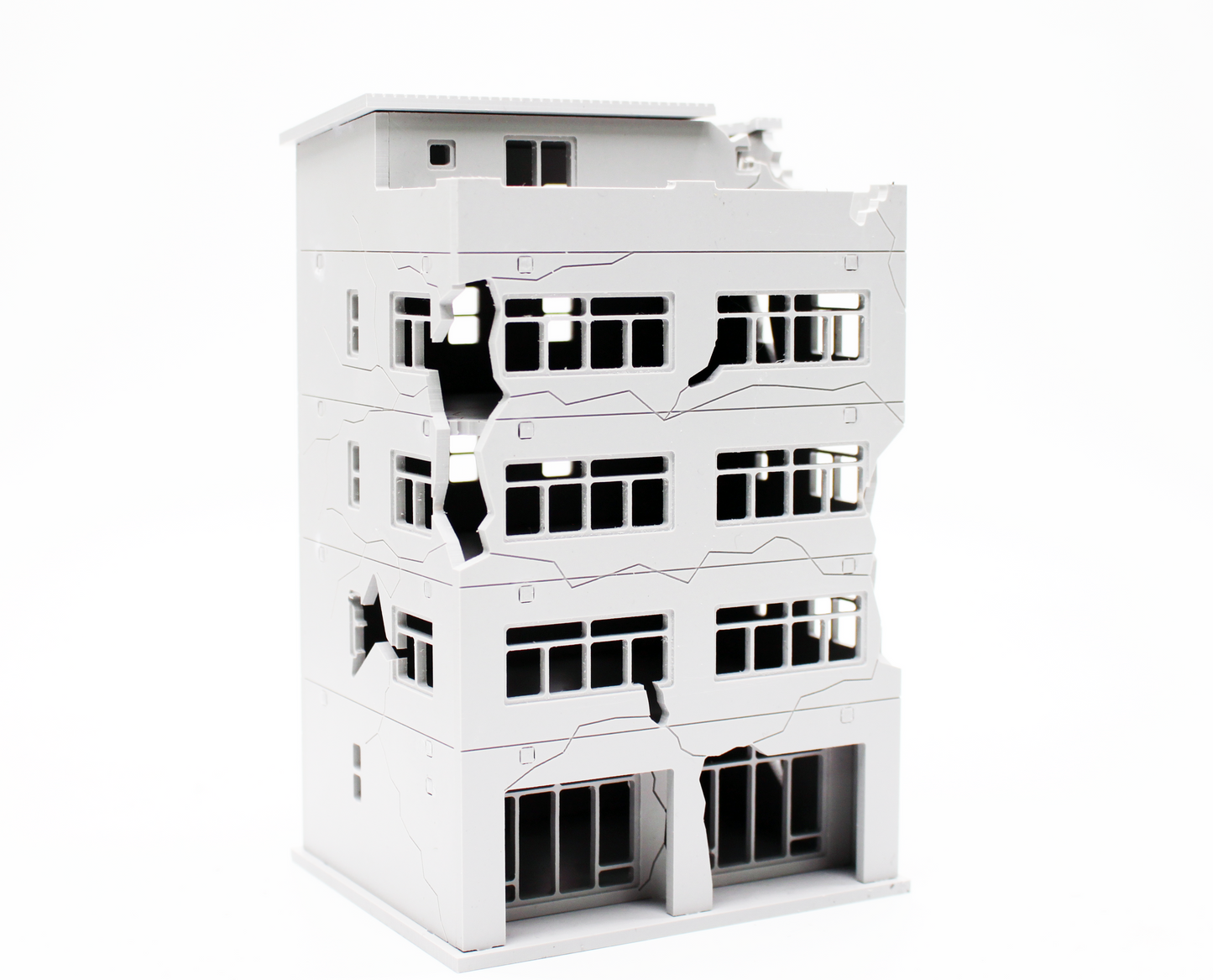 DESTROYED BUILDING LS GRADE (1/100SCALE)