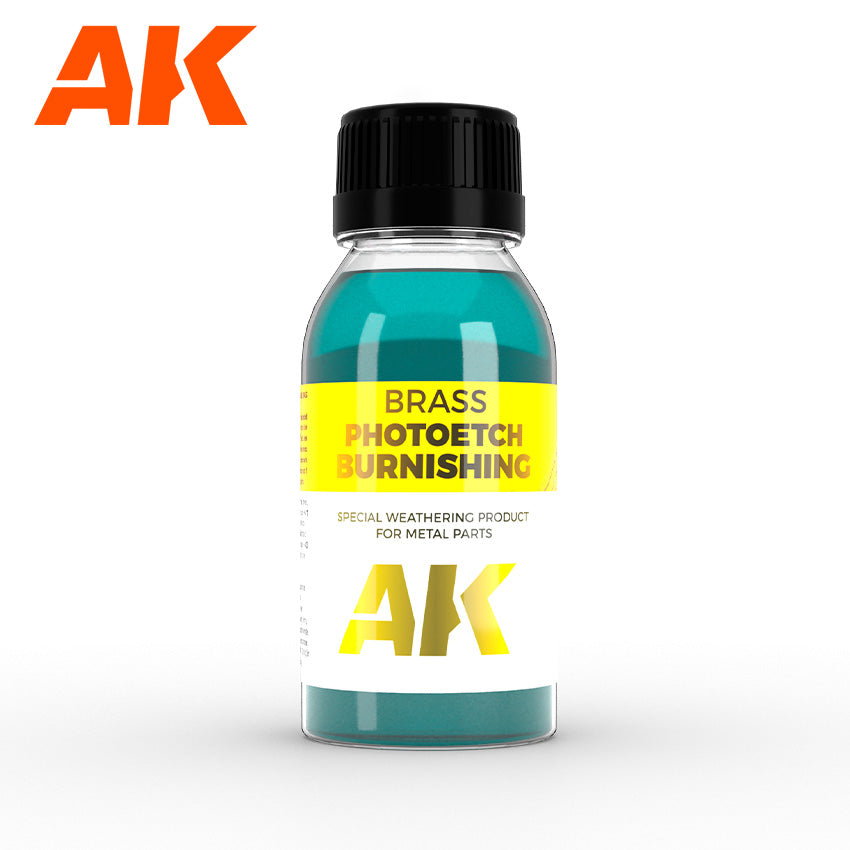 AK Interactive Brush Photoetch Burnishing 100ml Bottle