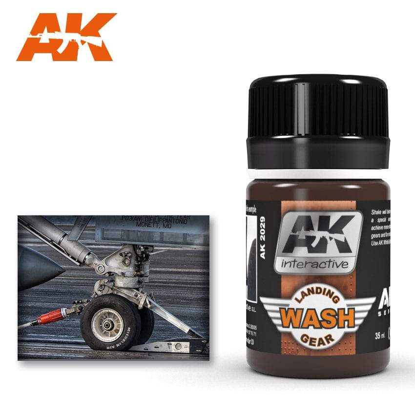 AK Interactive Wash For Landing Gear 35ml Bottle