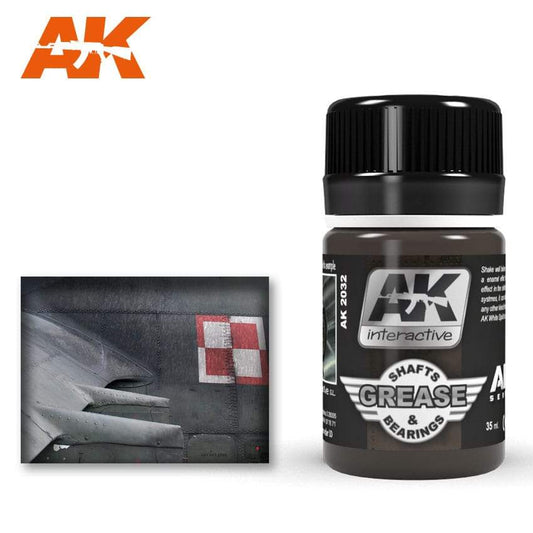 AK Interactive Grease Shafts & Bearings 35ml Bottle