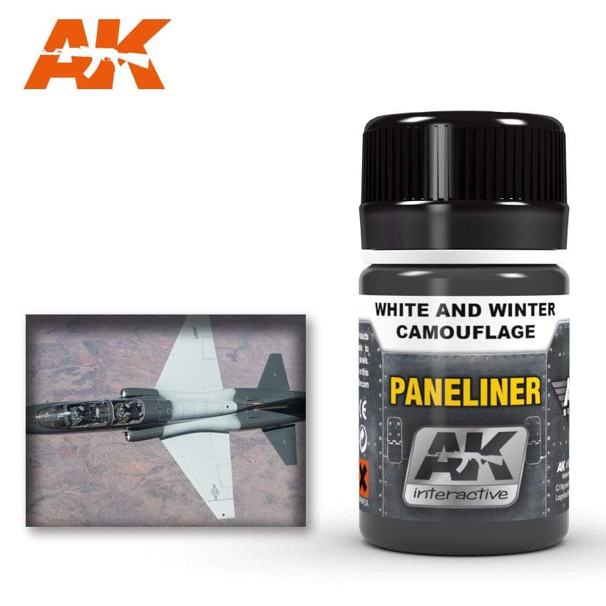 AK Interactive Paneliner For White And Winter Camouflage 35ml Bottle