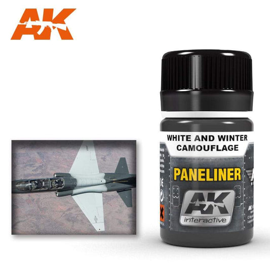AK Interactive Paneliner For White And Winter Camouflage 35ml Bottle