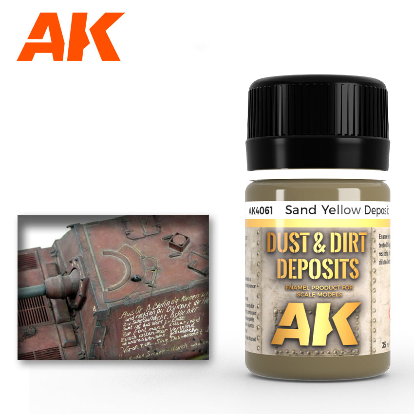 AK Interactive Sand Yellow Deposit 35ml Bottle