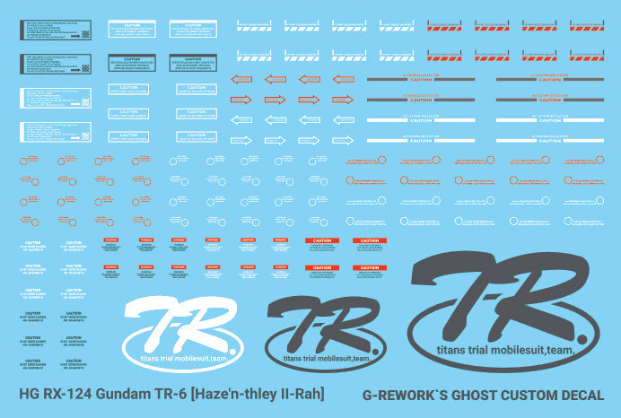 G-REWORK - [HG] A.O.Z RX-124 Gundam TR-6 ［Haze'n-thley II-Rah］ Water Decal