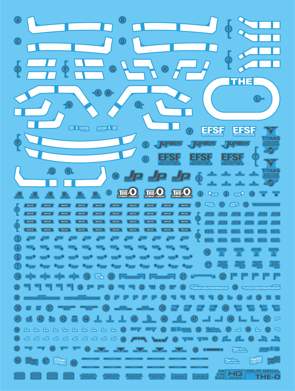 HG THE - O WATER DECAL