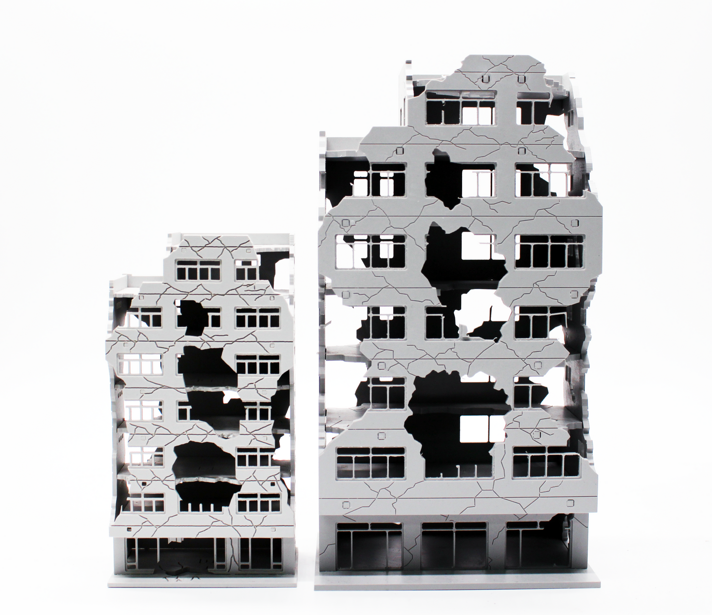 DESTROYED BUILDING LS GRADE (1/100SCALE)