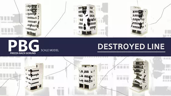 DESTROYED BUILDING LS GRADE (1/100SCALE)
