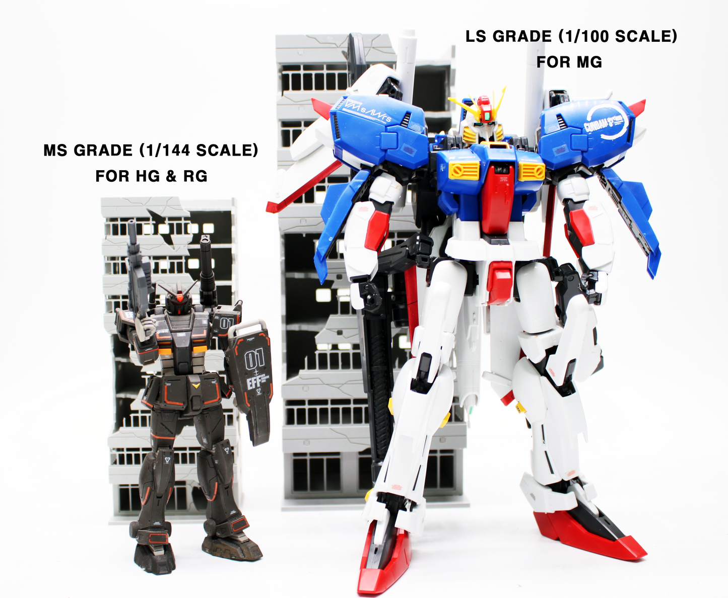 DESTROYED BUILDING LS GRADE (1/100SCALE)