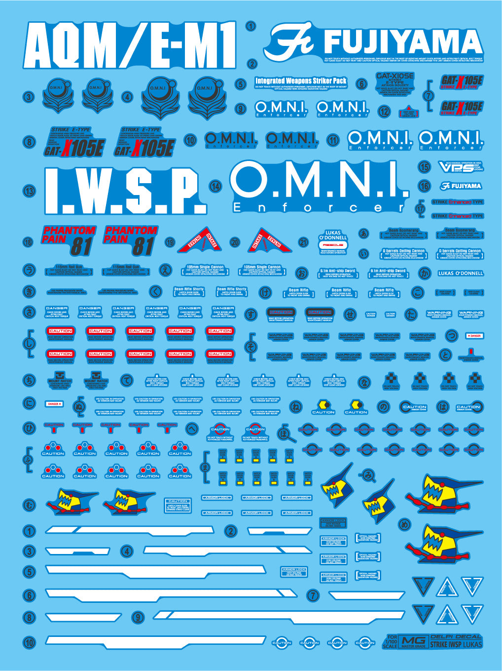 MG LUKAS'S STRIKE IWSP WATER DECAL