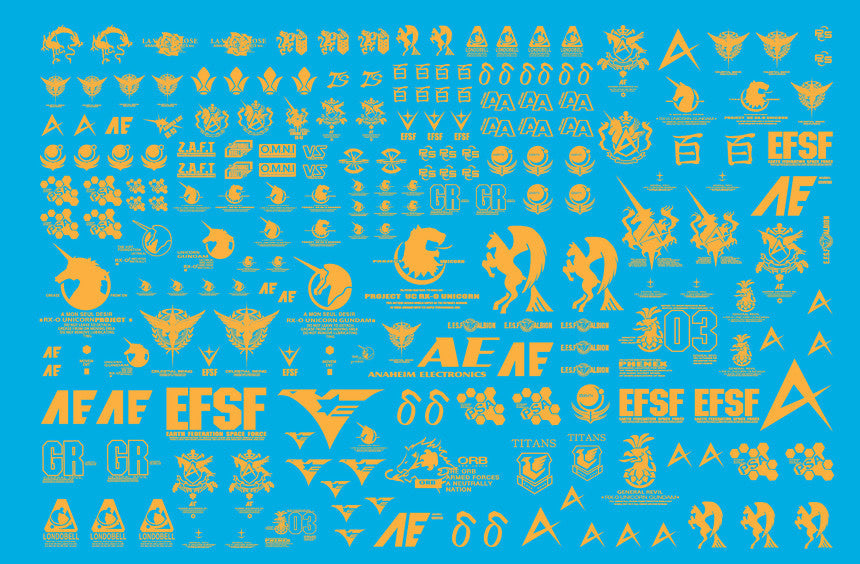 FEDERATION UNIVERSAL GOLD HOLO WATER DECAL