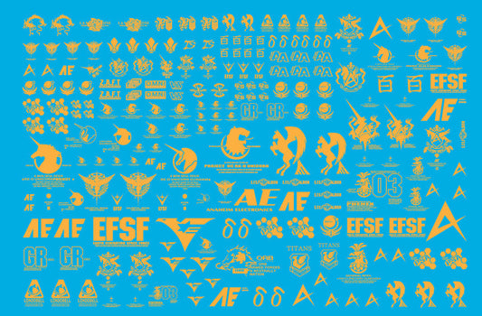 FEDERATION UNIVERSAL GOLD HOLO WATER DECAL