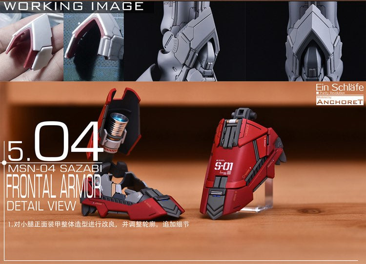 YJL x AnchoreT 1/100 MSN-04 Sazabi ver.Ka 1.0 Conversion Kit