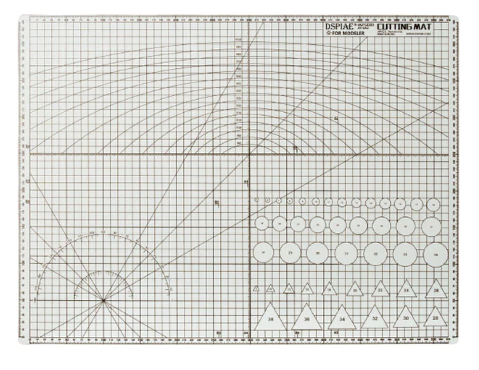 DSPIAE Cutting Mats with Scale Plate and Ruling on the Surface