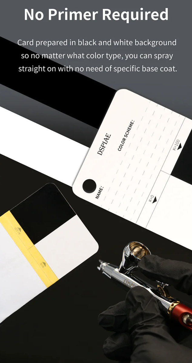 DSPIAE  CC-01 Model Paint Color Test Card