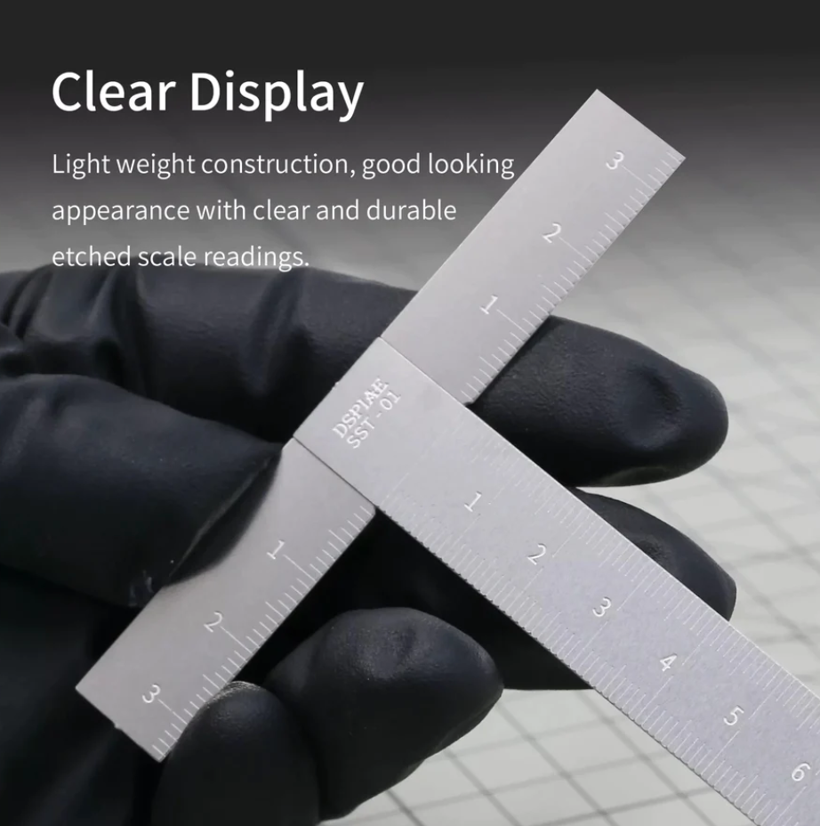 DSPIAE SST-01 Stainless Steel T Ruler