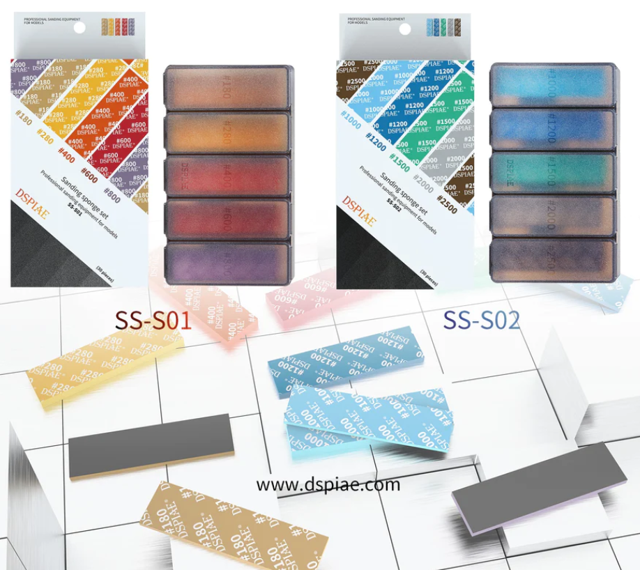 DSPIAE SS-S01/SS-S02 Sponge, sand paper