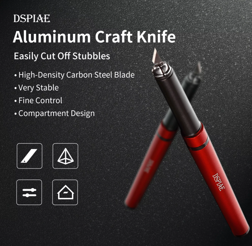 DSPIAE DK-B02 Hobby knife Spare Blades (20)