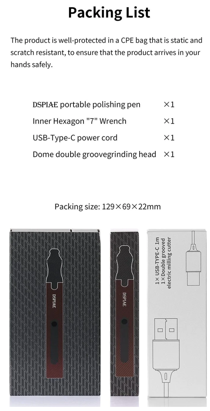 DSPIAR ES-P Electric grinding pen