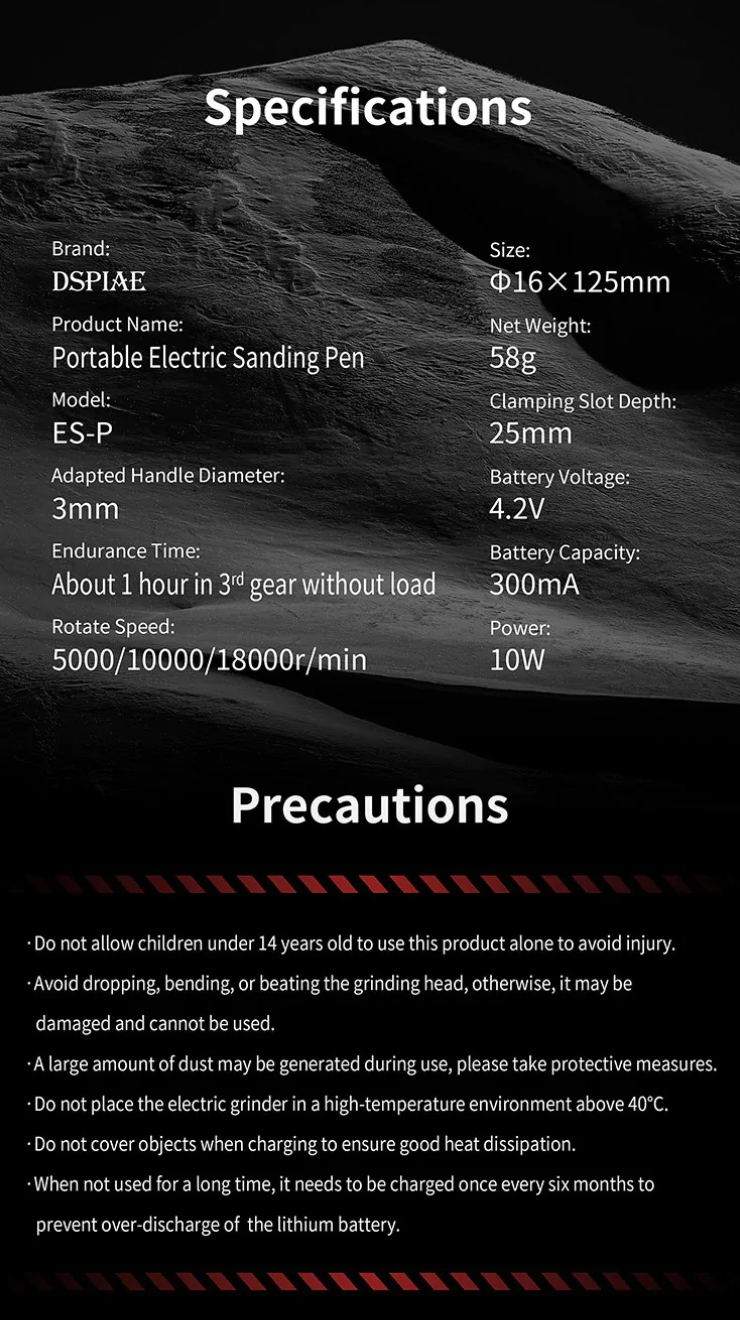 DSPIAR ES-P Electric grinding pen