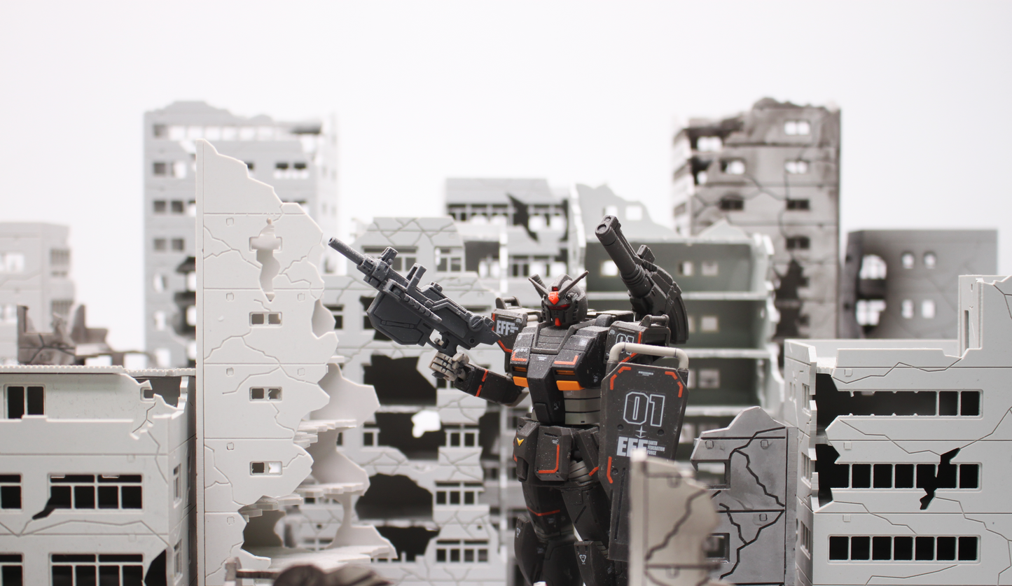 DESTROYED BUILDING MS GRADE (1/144 SCALE)