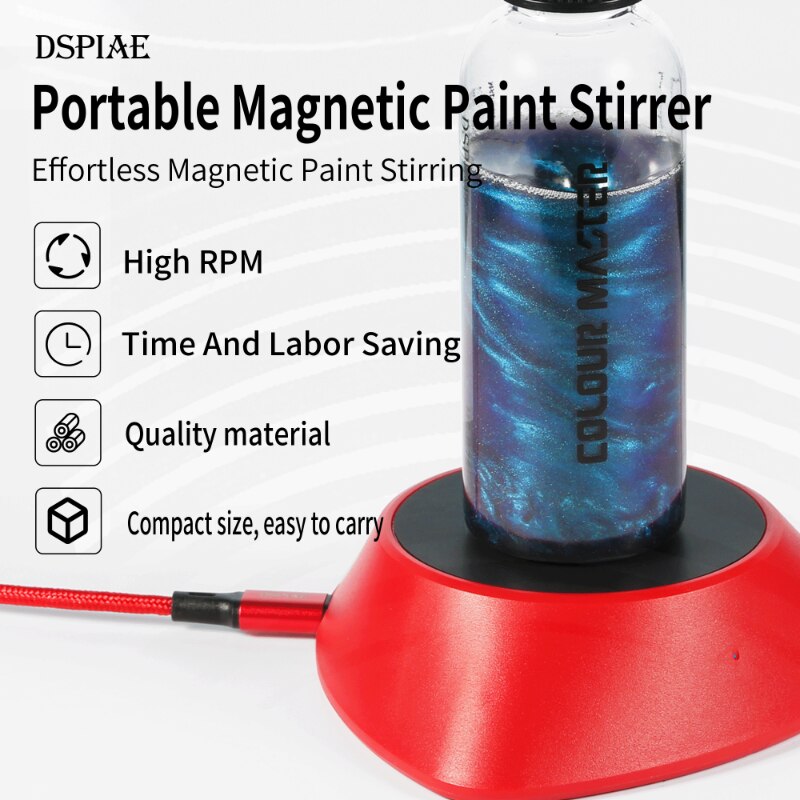 MS-01 LE DSPIAE Portable Magnetic Paint Stirrer