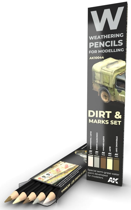 AK Weathering Pencils Effects Sets (5 Colors)