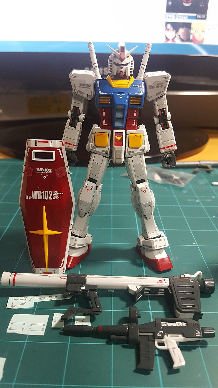 RG RX-78-2 FIRST WATER DECAL