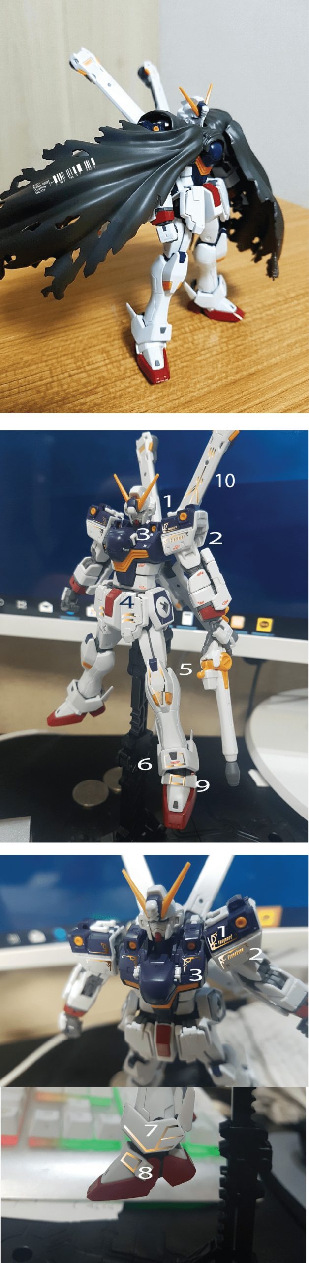 RG CROSSBONE X1 HOLO WATER DECAL