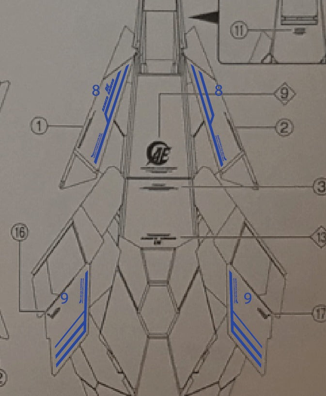 MG UNICORN PERFECTIBILITY HOLOGRAM WATER DECAL