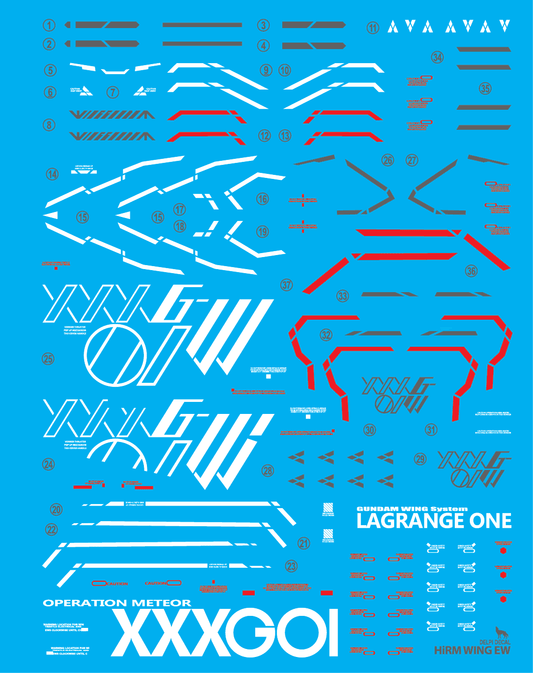 High Resolution HIRM WING EW HOLO WATER DECAL