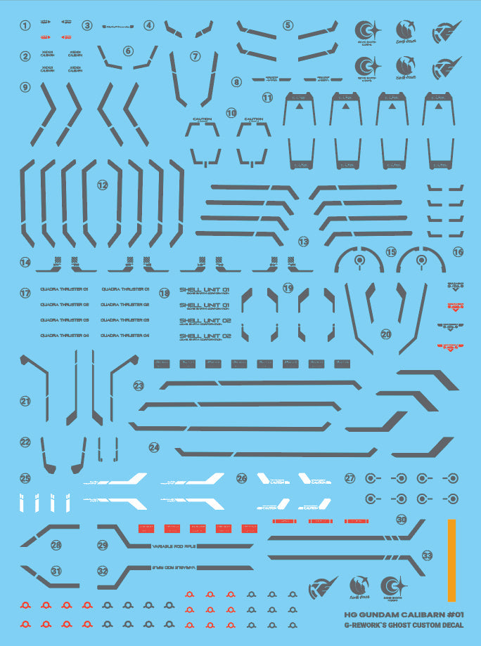 G-REWORK - [HG] Calibarn Water Decal