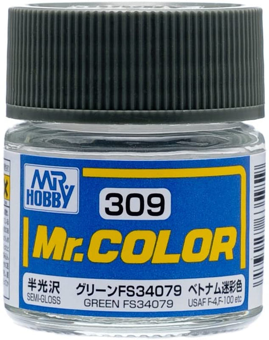 C309 Semi Gloss Green FS34079 10ml, GSI Mr. Color