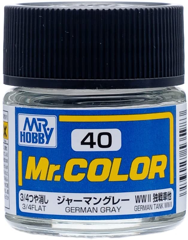 C40 Flat German Gray 10ml, GSI Mr. Color