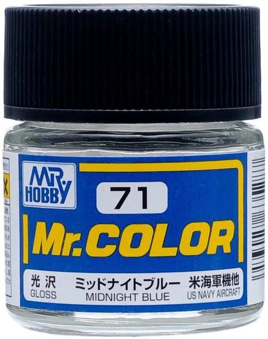 C71 Gloss Midnight Blue 10ml, GSI Mr. Color