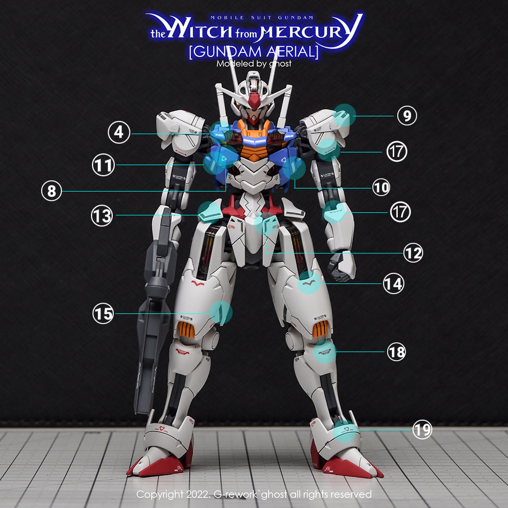 G-REWORK - [HG] [ the witch from mercury]  Aerial Water Decal