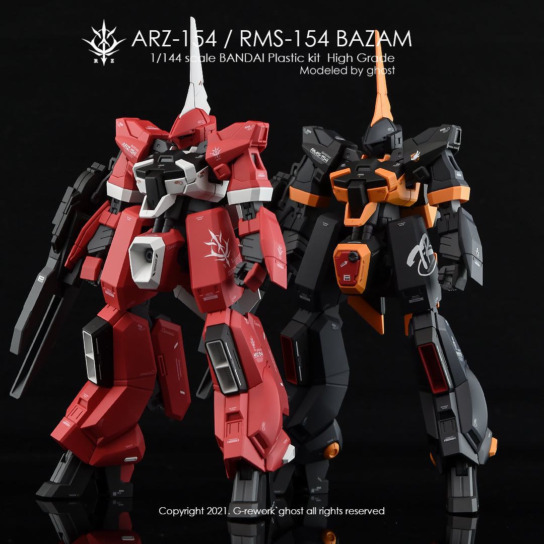 G-REWORK - [HG] BAZAM RE.BOOT Ver.(ARZ-154/RMS-154 FULL SET) Water Decal