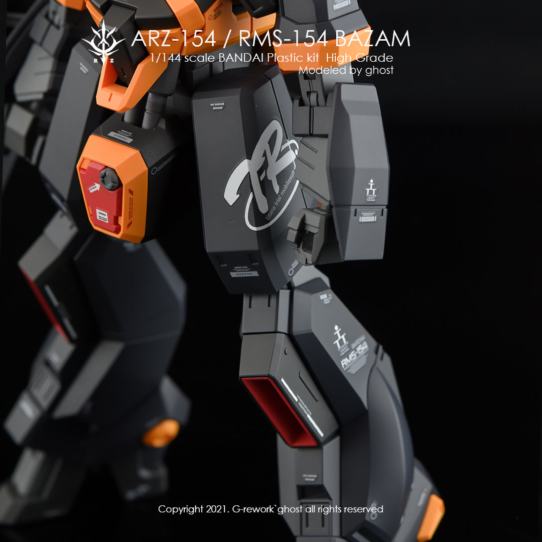 G-REWORK - [HG] BAZAM RE.BOOT Ver.(ARZ-154/RMS-154 FULL SET) Water Decal