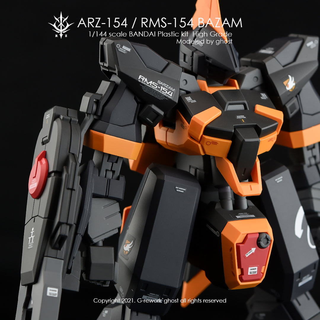 G-REWORK - [HG] BAZAM RE.BOOT Ver.(ARZ-154/RMS-154 FULL SET) Water Decal