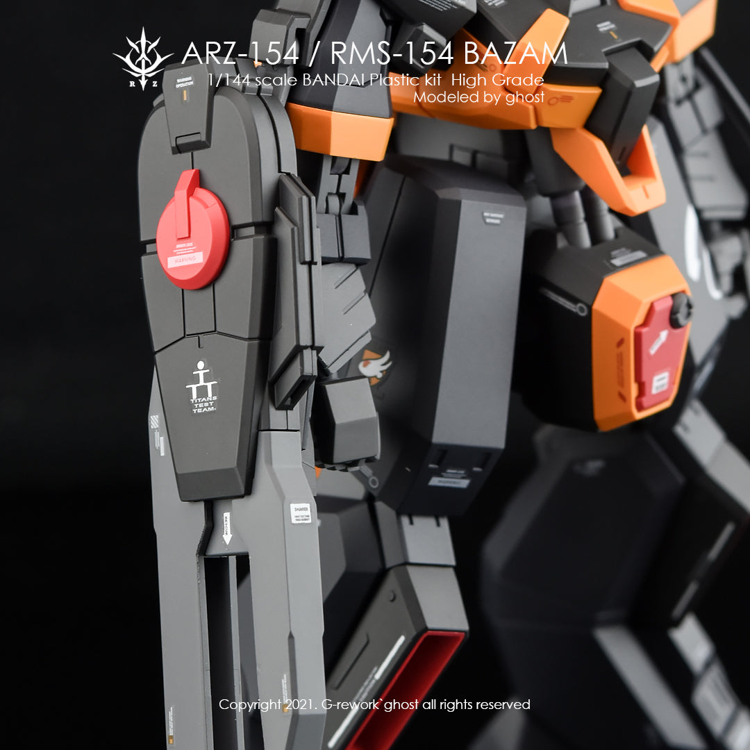 G-REWORK - [HG] BAZAM RE.BOOT Ver.(ARZ-154/RMS-154 FULL SET) Water Decal
