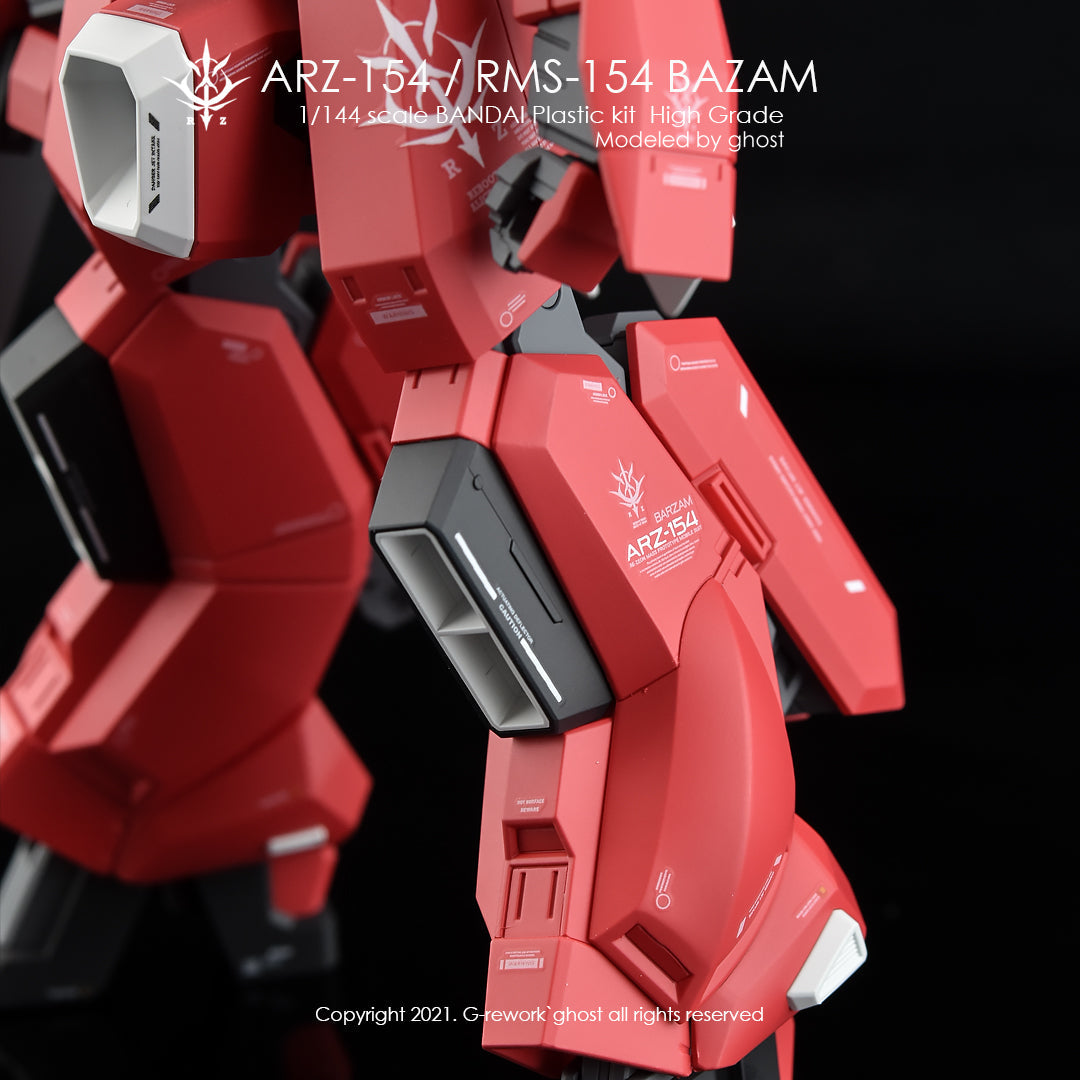 G-REWORK - [HG] BAZAM RE.BOOT Ver.(ARZ-154/RMS-154 FULL SET) Water Decal