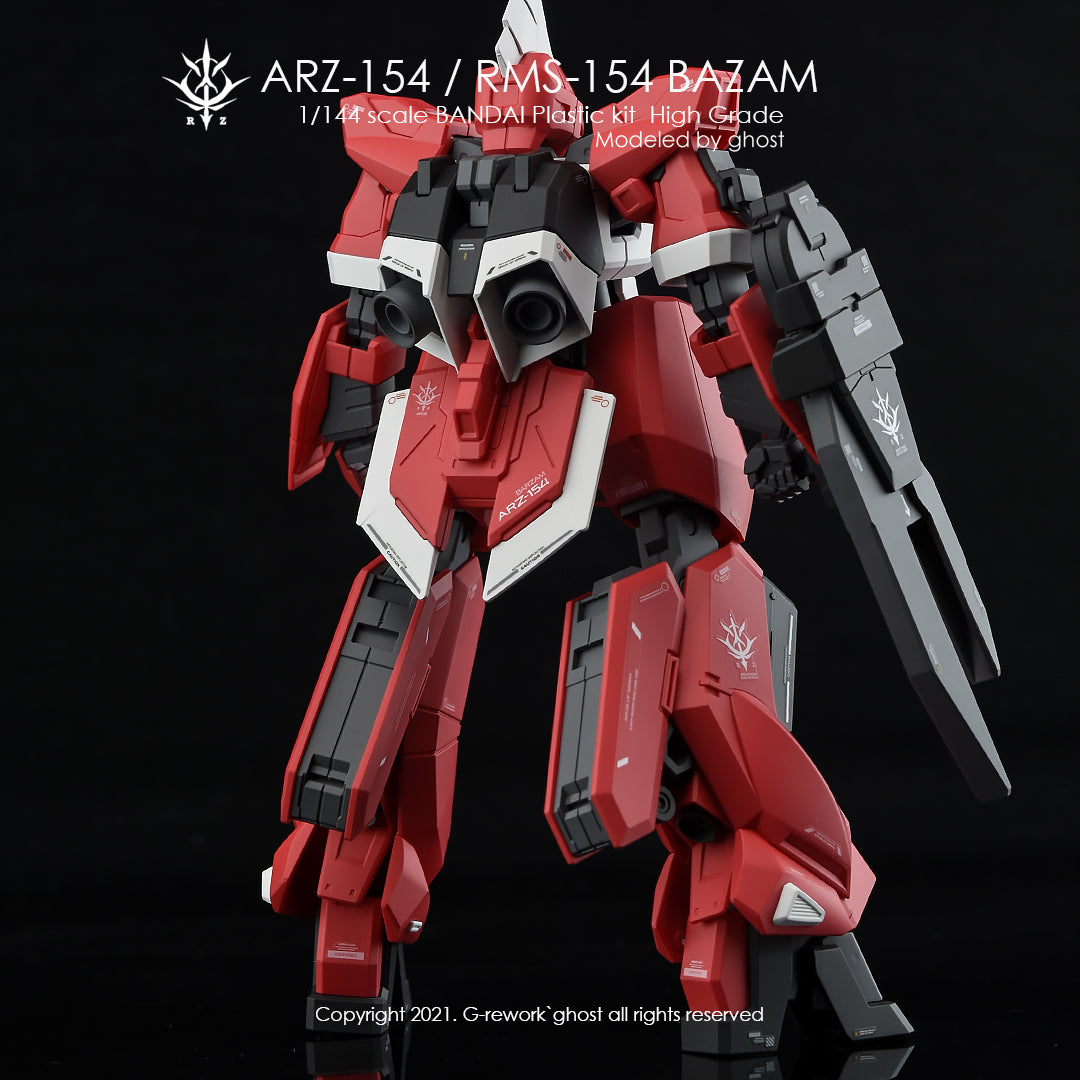 G-REWORK - [HG] BAZAM RE.BOOT Ver.(ARZ-154/RMS-154 FULL SET) Water Decal