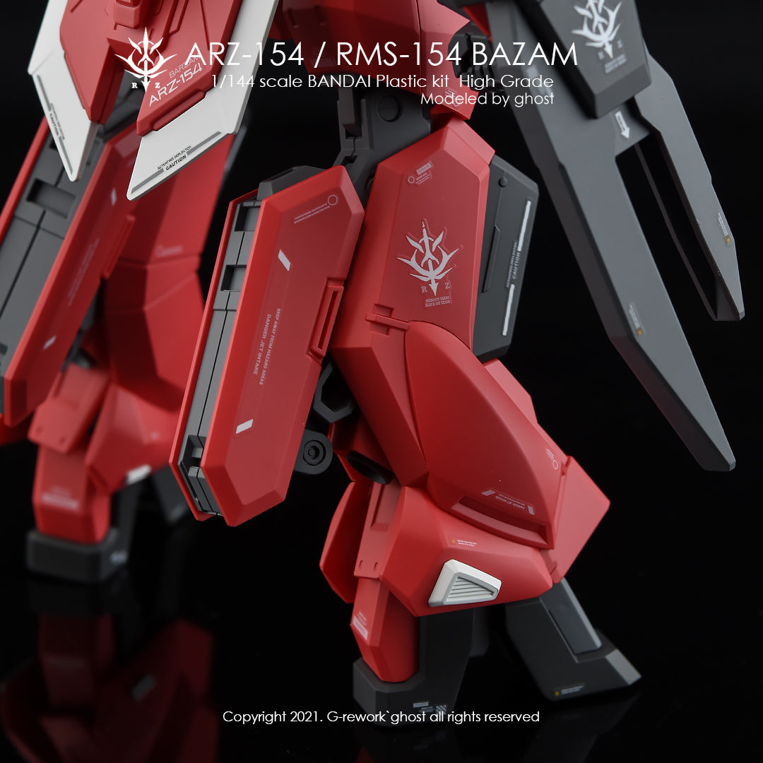G-REWORK - [HG] BAZAM RE.BOOT Ver.(ARZ-154/RMS-154 FULL SET) Water Decal