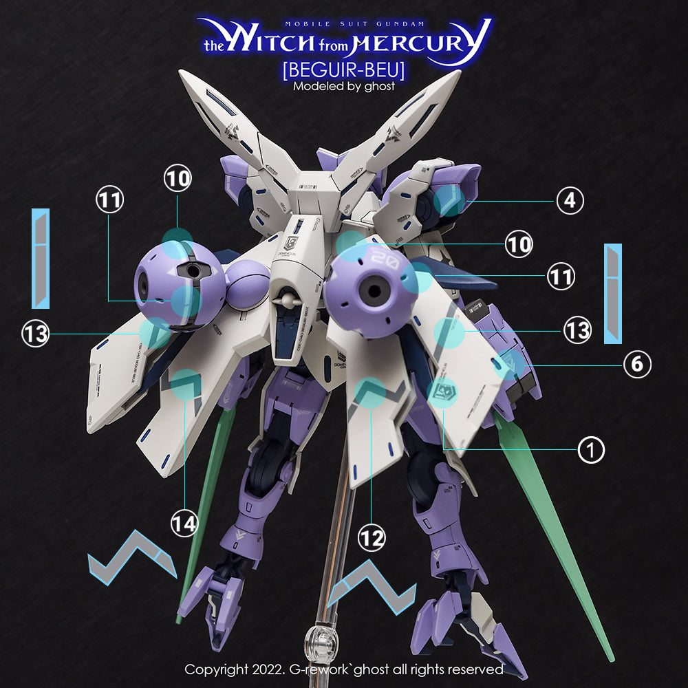G-REWORK - [HG] [ the witch from mercury]  BEGUIR BEU Water Decal