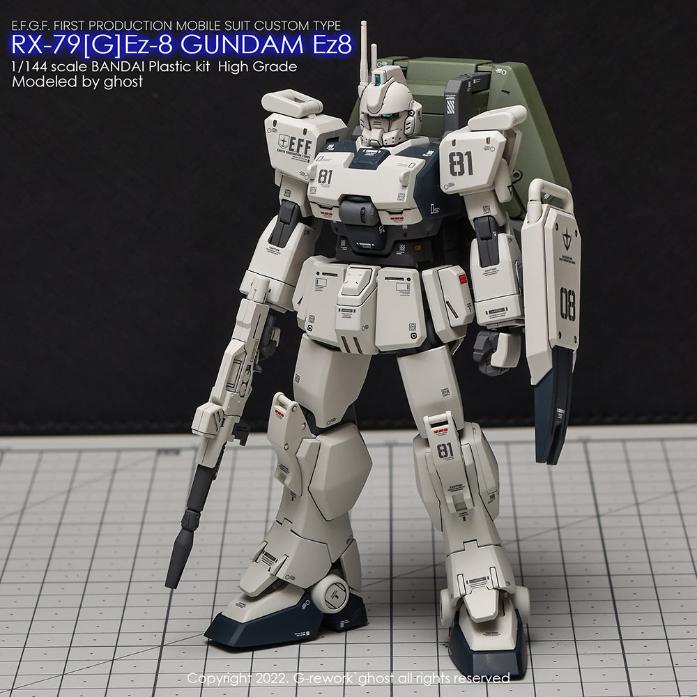 G-REWORK - [HG] 08th TEAM RX-79[G]Ez-8 GUNDAM Water Decal